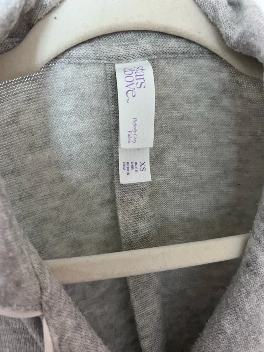 Target Gray Women's Long Sleeve Pajama Dress with White Piping - Picture 2 of 2
